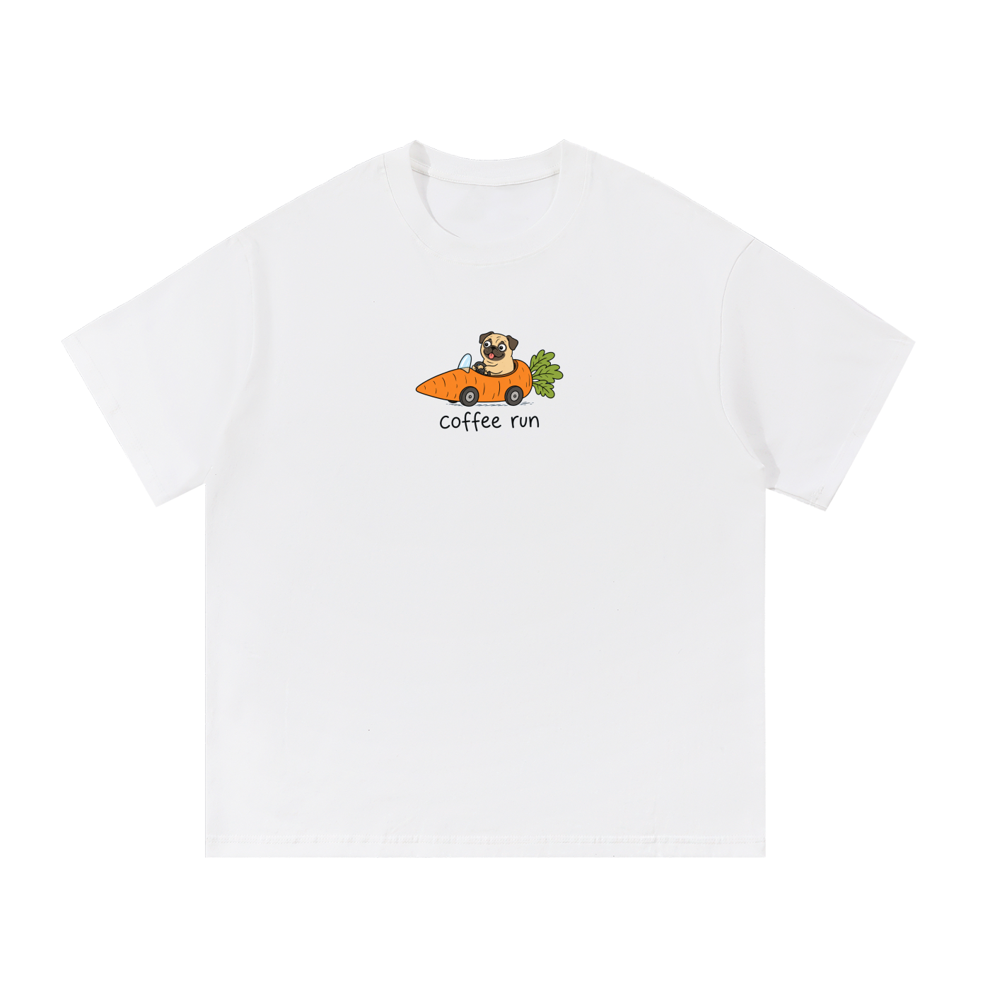 Pug Coffee Run Tee