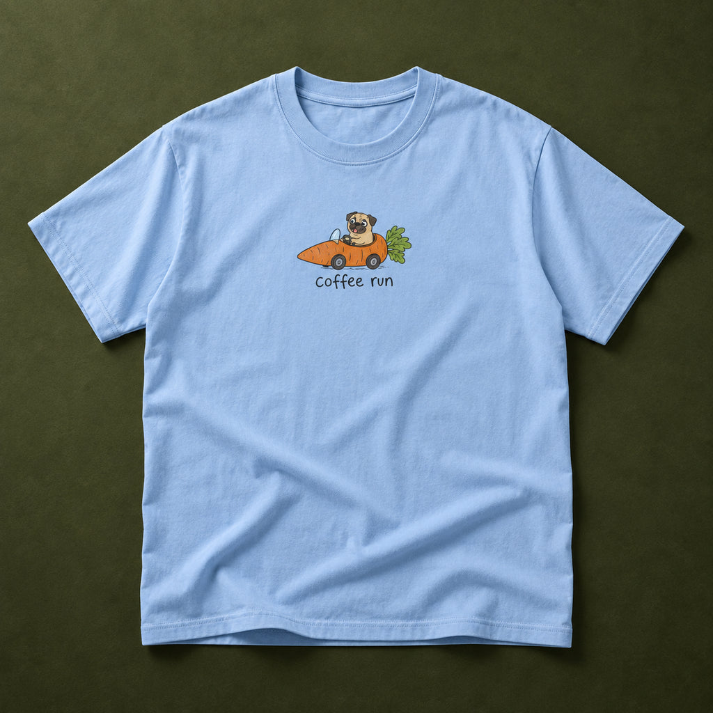 Pug Coffee Run Tee